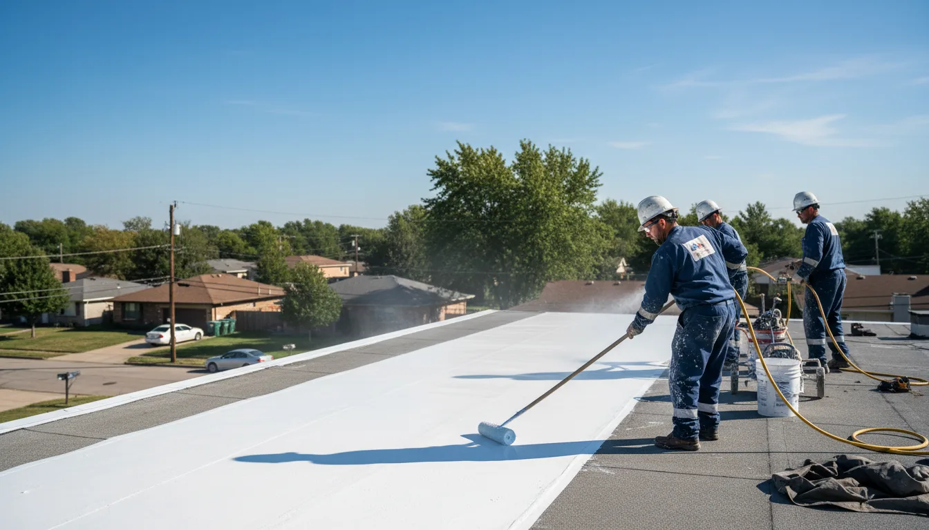 Commercial roof coating in Falconer, NY near me
